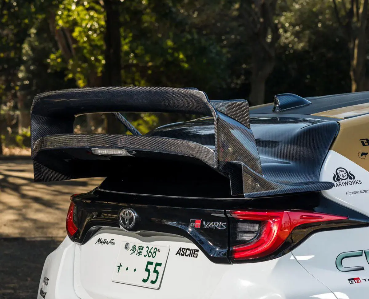 WELLPINE WRC Rear Wing Wet Carbon for Toyota GR YARIS