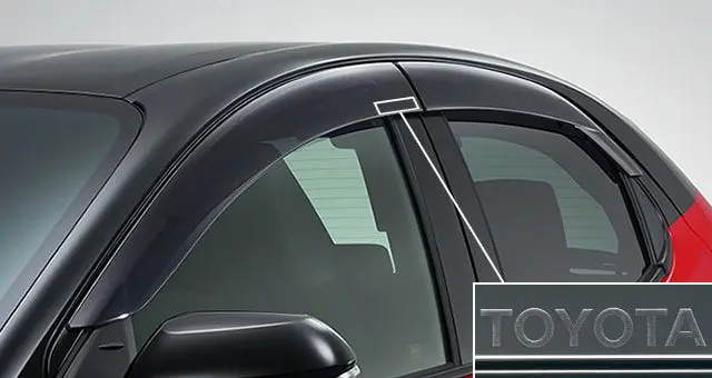 Toyota Genuine Side Visors RV Wide for Toyota Yaris