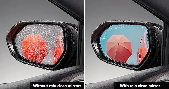 Toyota Genuine Rain Clearing Blue Mirror for Toyota Yaris