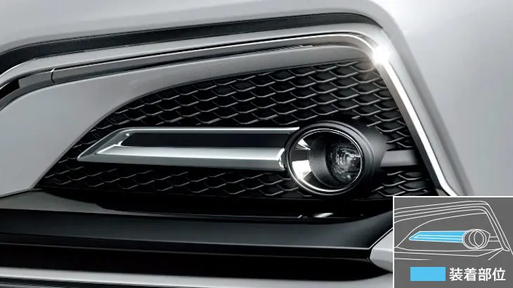 Modellista Fog Lamp Bezel Garnish for Toyota 2018~
