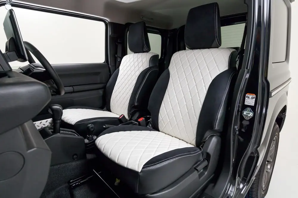 DAMD "little G" White Seat Covers for Suzuki Jimny SIERRA