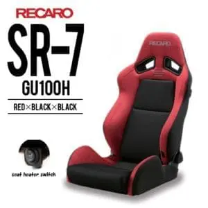 RECARO SR-7F GU100H RedxBlack Seat for GR Yaris