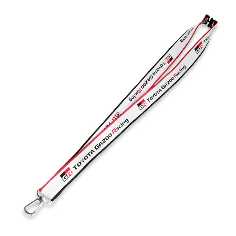 Gazoo Racing  Neck Strap (Black and White)
