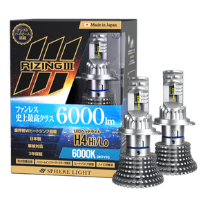 Japanese-made LED headlights RIZING3 6000K