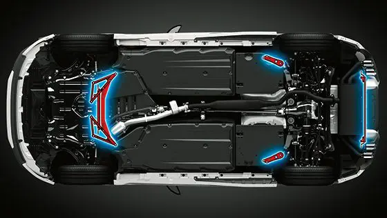 TRD GR Member Brace set for Toyota GR 86 MS300-18003