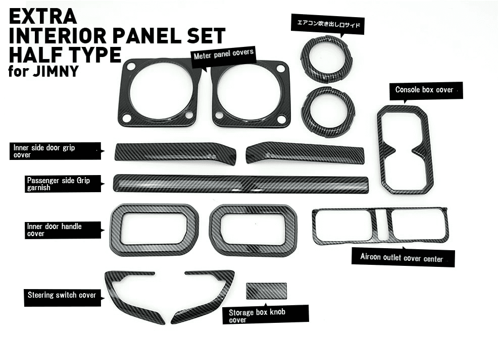 Big Dipper Extra Inner Panel Set Half Type for JIMNY