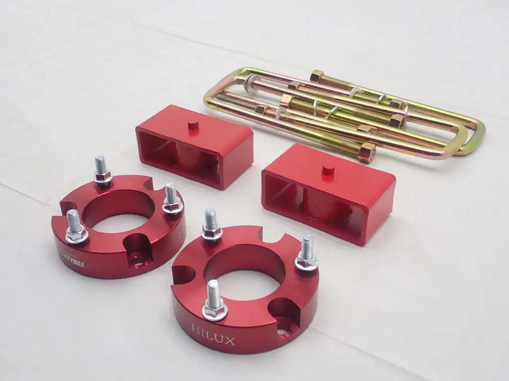 GI★GEAR 2.5 inch up Front coil spacer & rear block U bolt set for Hilux