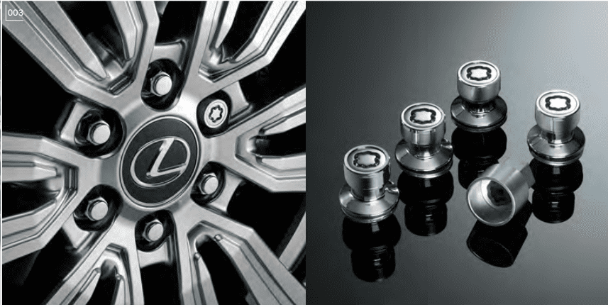 LEXUS Genuine Silver Wheel lock nut for Lexus LX 600