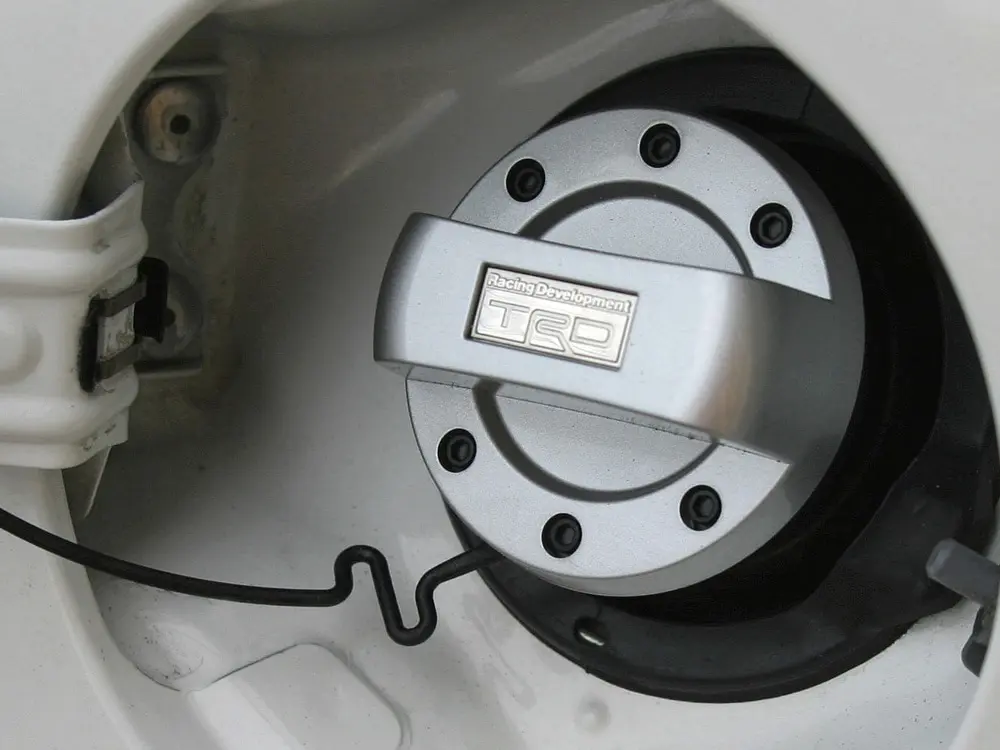 TRD Fuel cap cover with tether