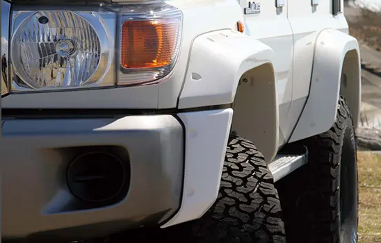 Sunrise Macee 100mm Over fenders for Land Cruiser 70