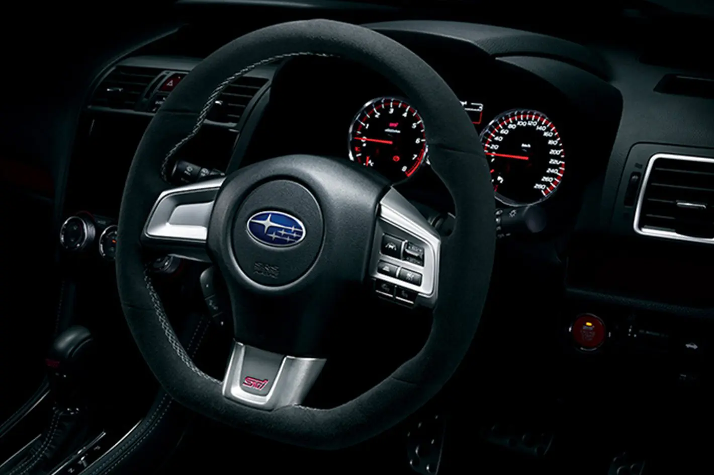 STI STEERING WHEEL ultra suede