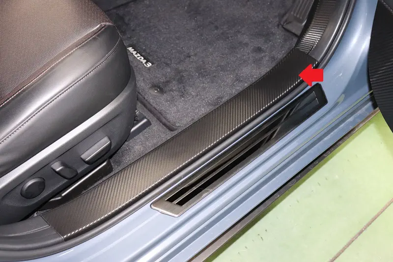 AQUA STYLE Front Step Panel Sheets for MAZDA3 BP Sedan