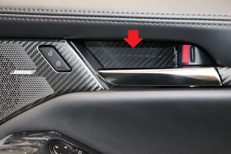AQUA STYLE Inner Door Handle Cover Carbon Sheet for MAZDA3 BP Sedan