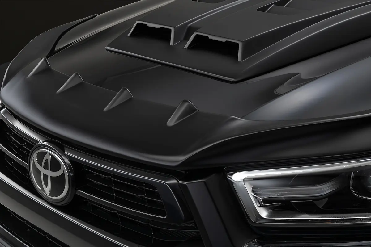 WALD Black Bison Bug Guard for Toyota Hilux 2020~