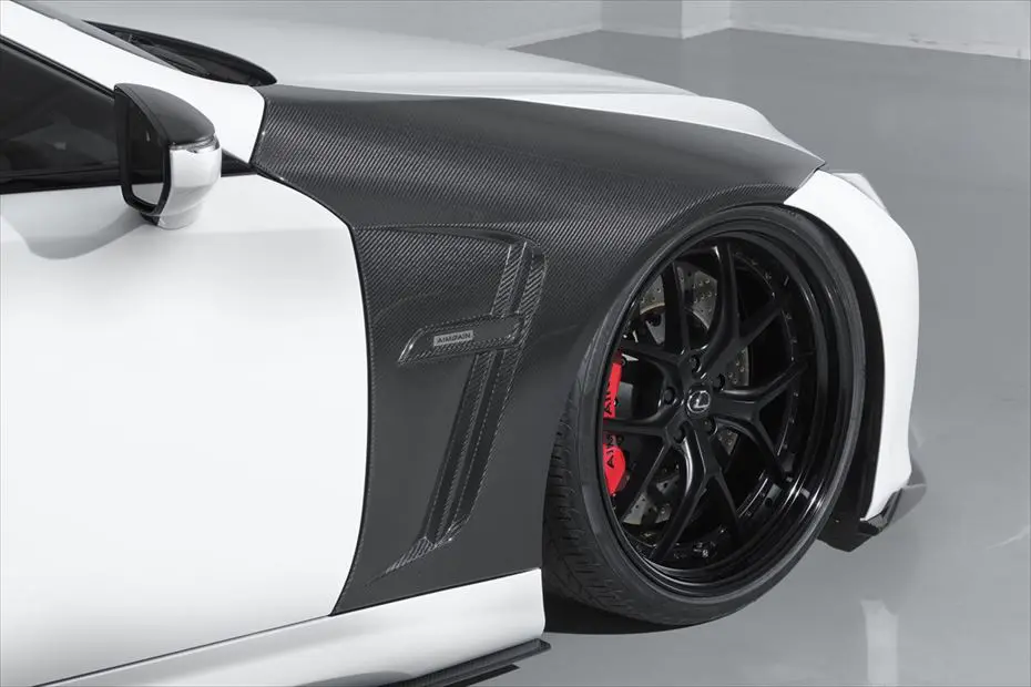 AIMGAIN SPORT CARBON FRONT DUCT FENDER for LC500h/LC500