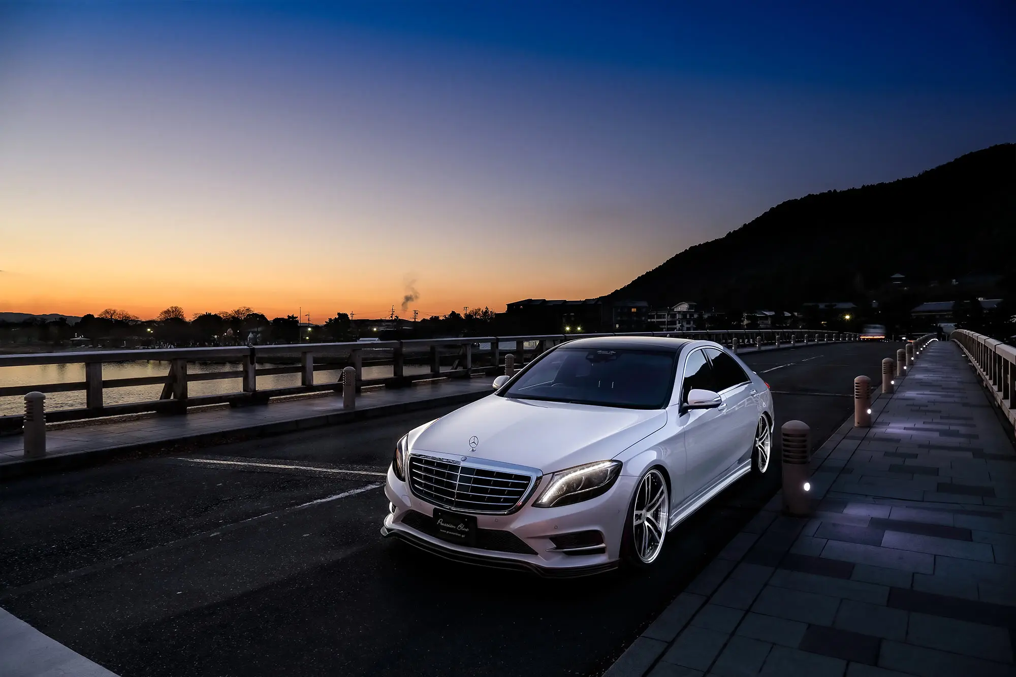 M'z SPEED Prussian Blue Body Kit for S-Class W222 S300h AMG Line