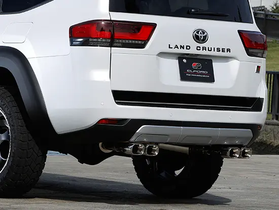 ELFORD Split 4 Muffler Type X for Landcruiser 300 GR Sport