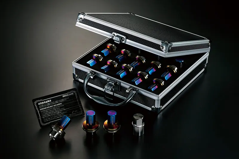 DIGICAM TITANIUM RACING NUT 20x17mm Heptagonal for TOYOTA