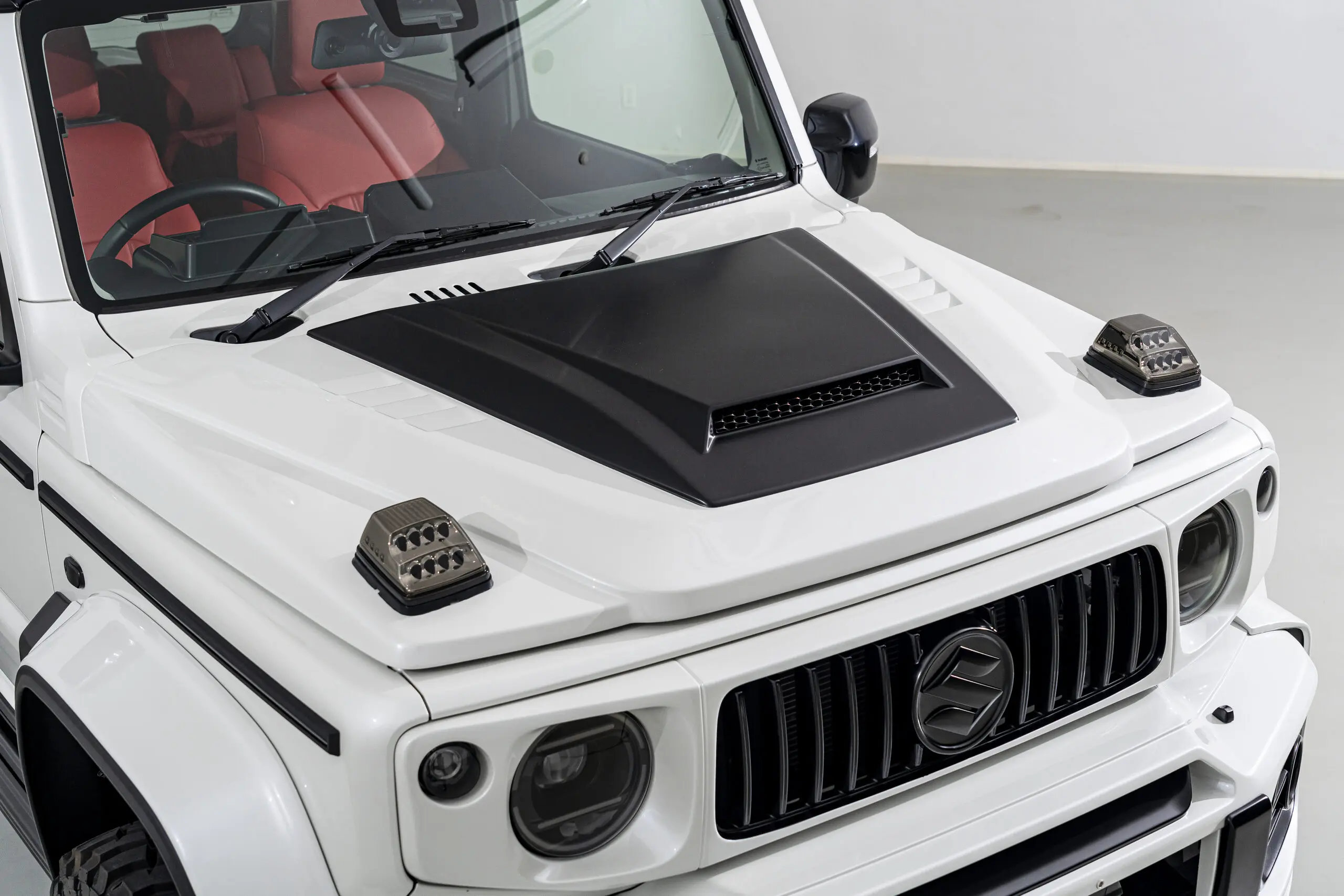 AIMGAIN MUDRON FRP GT bonnet for Suzuki JIMNY JB74W