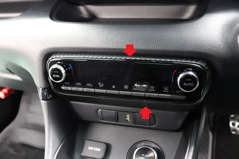 AQUA STYLE Aircon Panel Carbon Sheet for GR Yaris