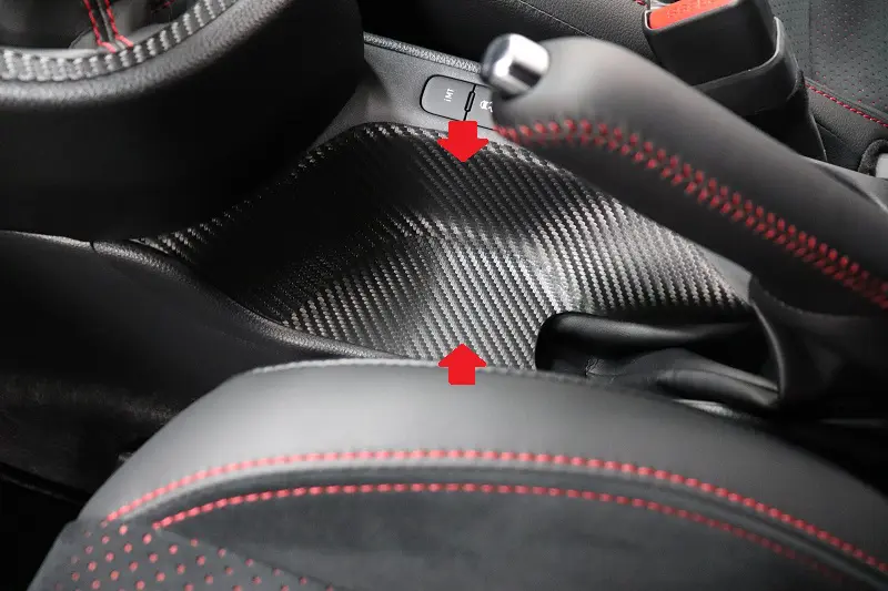 AQUA STYLE Center Console Side Panel Carbon Sheet for GR Yaris