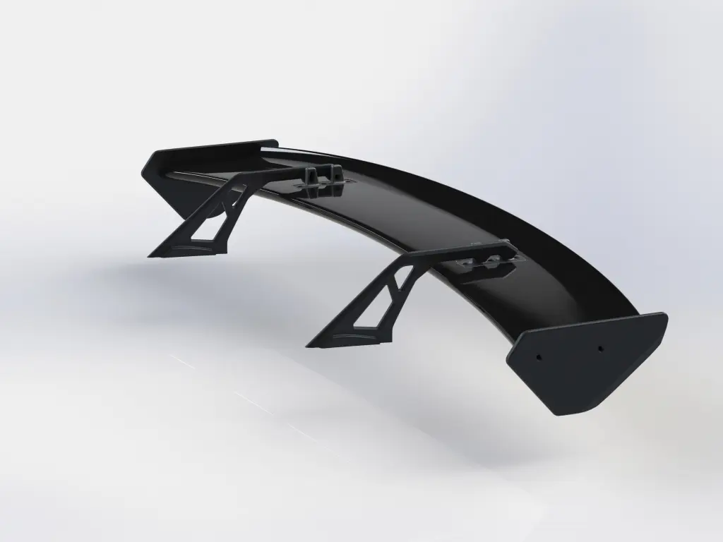 FrogDrive Long Swan Neck FRP Rear Wing for GR Yaris