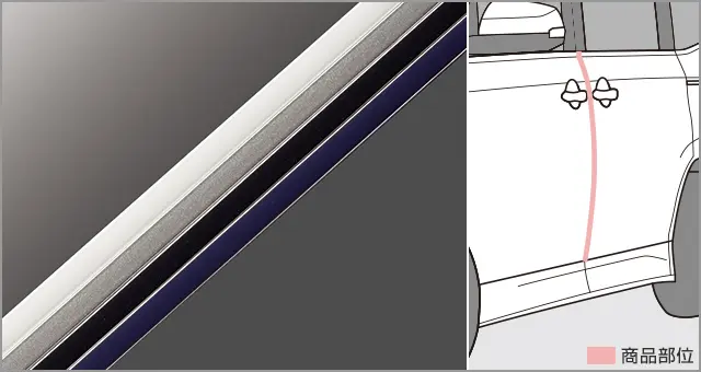 Toyota Genuine Door edge protector set for Toyota Voxy 2023