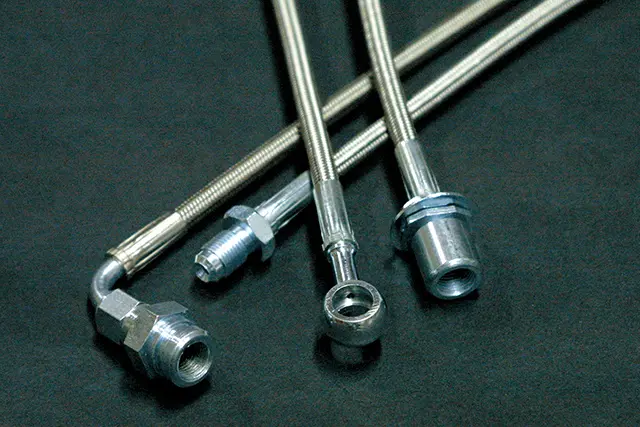 PRO-STAFF Rear Drum Stainless Mesh Brake Hose for Land Cruiser 71/74/76