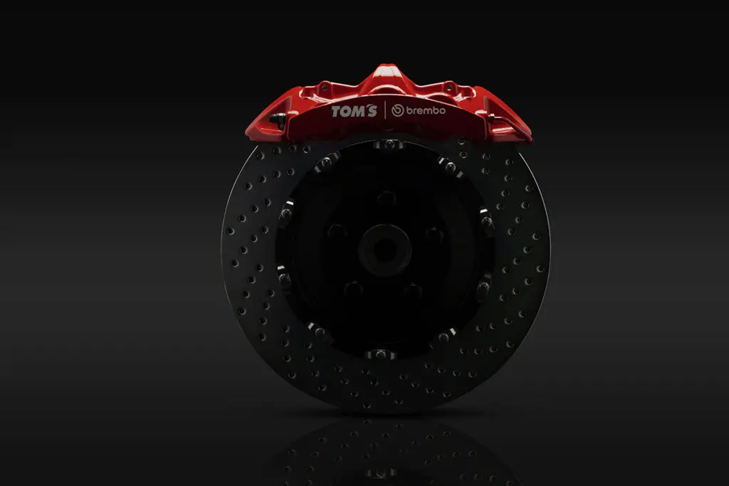 TOM'S x BREMBO COLLABORATION REAR MONOBLOCK GT CALIPER KIT 4-POT