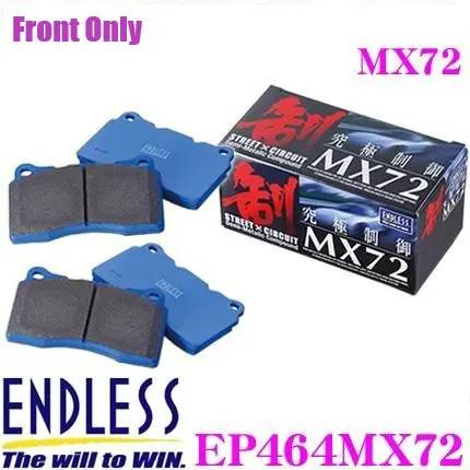 ENDLESS EP464MX72 Sports Front Brake Pad Ceramic Carbon Metal Ultimate Control MX72