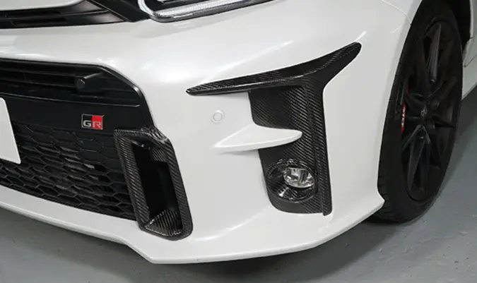 TOM'S Dry Carbon Front Fog Lamp Cover for Toyota GR YARIS GEN 1