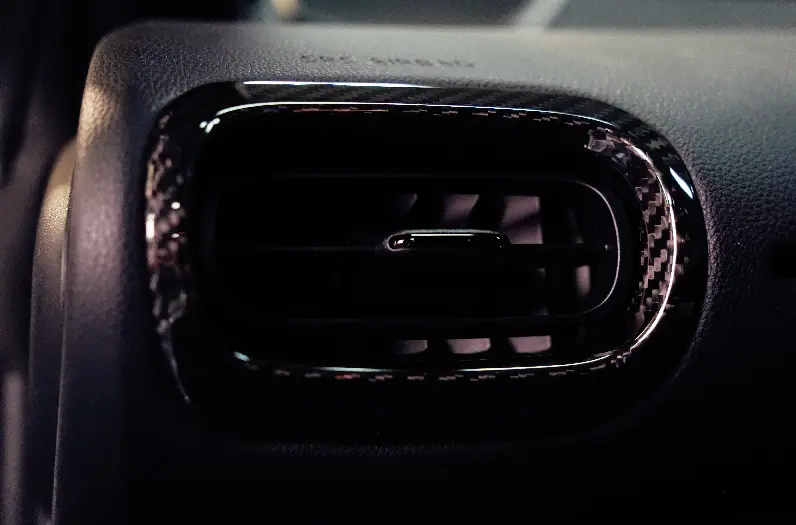 TOM'S Dry Carbon Air Conditioner Duct Cover For GR Yaris