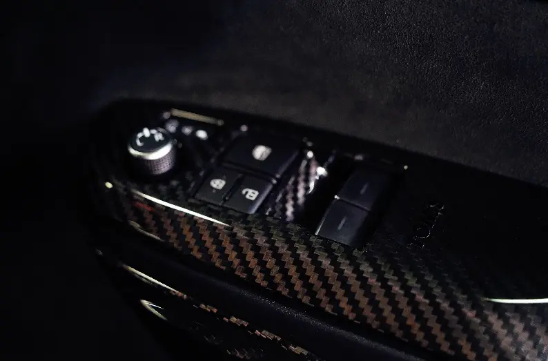 TOM'S Dry Carbon Door Switch Panel Cover for GR Yaris