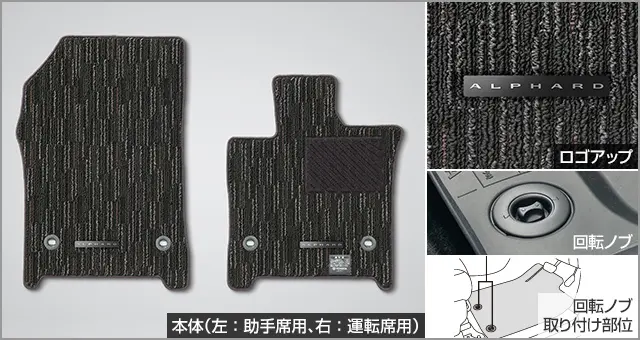 Toyota Genuine Luxury Floor Mat with Entrance Mat for Toyota Alphard 2023~