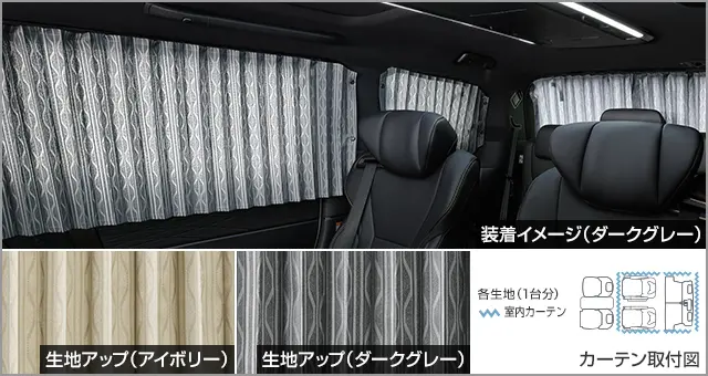 Toyota Genuine Indoor Curtains for Toyota Alphard 2023~