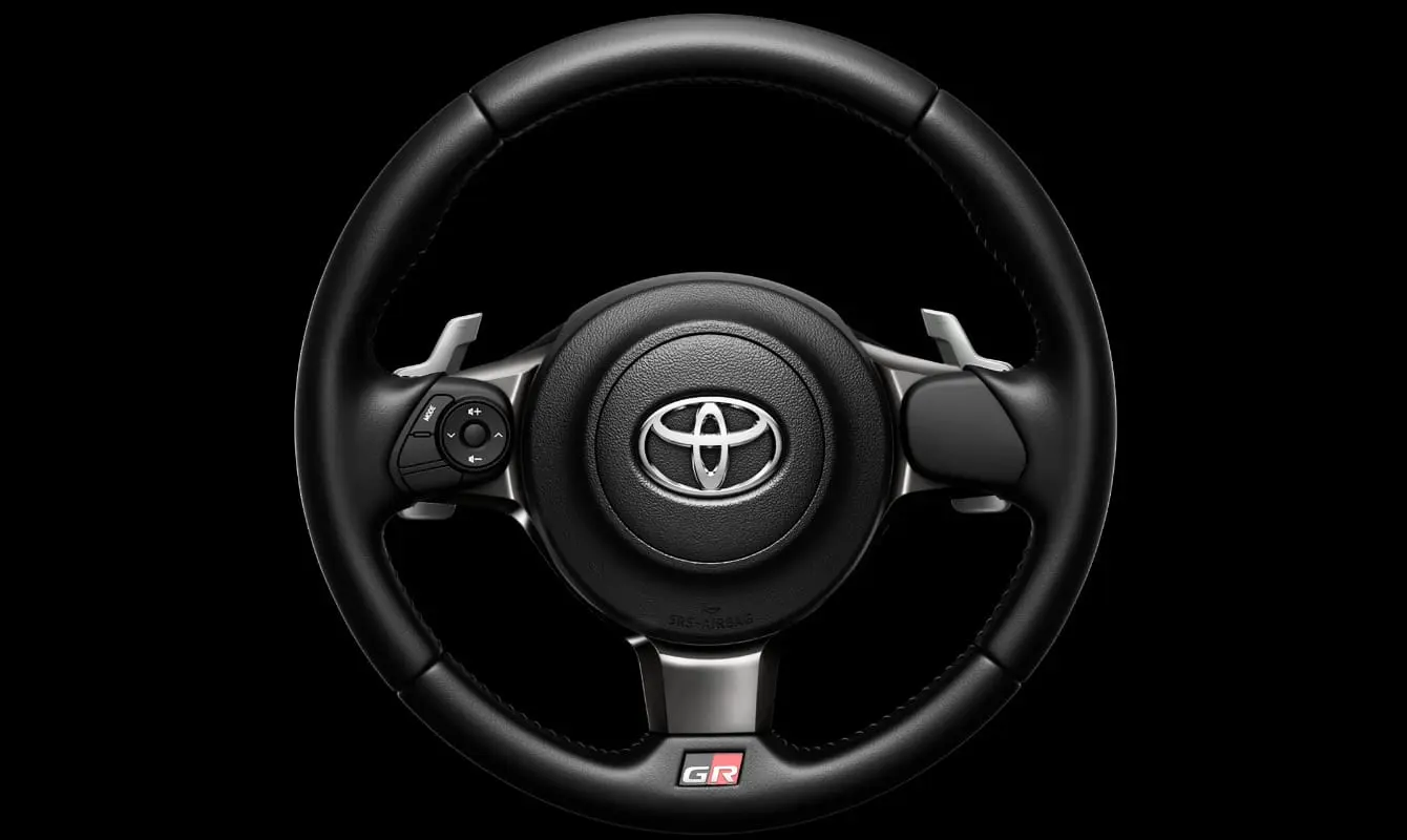 TRD GR GR Small Diameter Genuine Leather for Toyota Vitz GR Sport