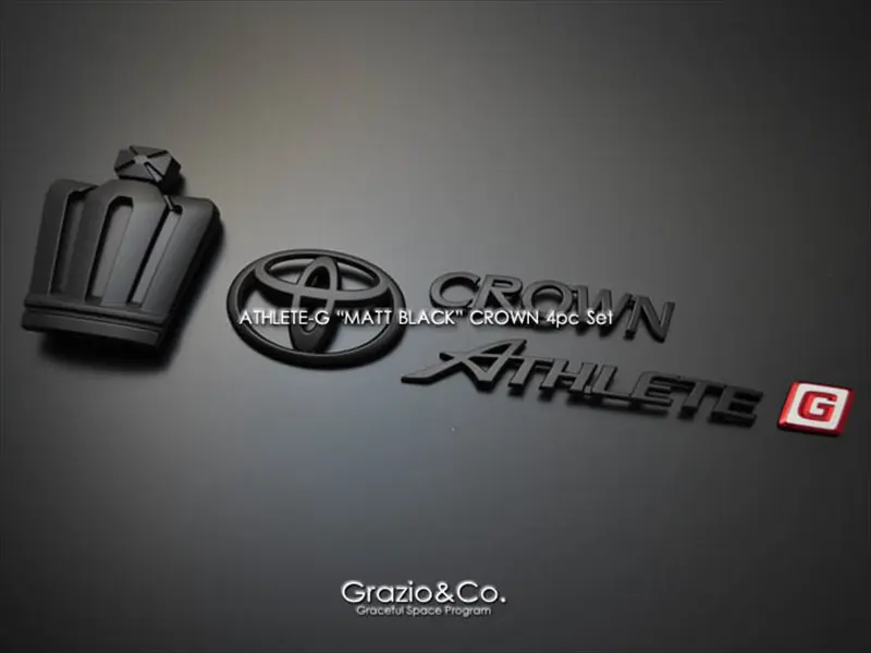 GRAZIO ATHLETE Four Pieces Emblem For Toyota Crown