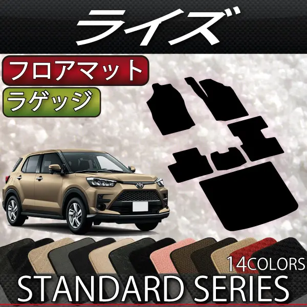 FJCRAFT Standard Pattern Floor Mat & Luggage Mat for RAIZE