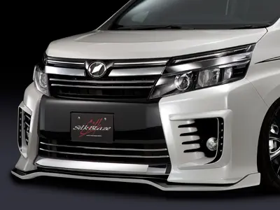 SILKBLAZE Head Light Chrome Cover for Toyota VOXY 80
