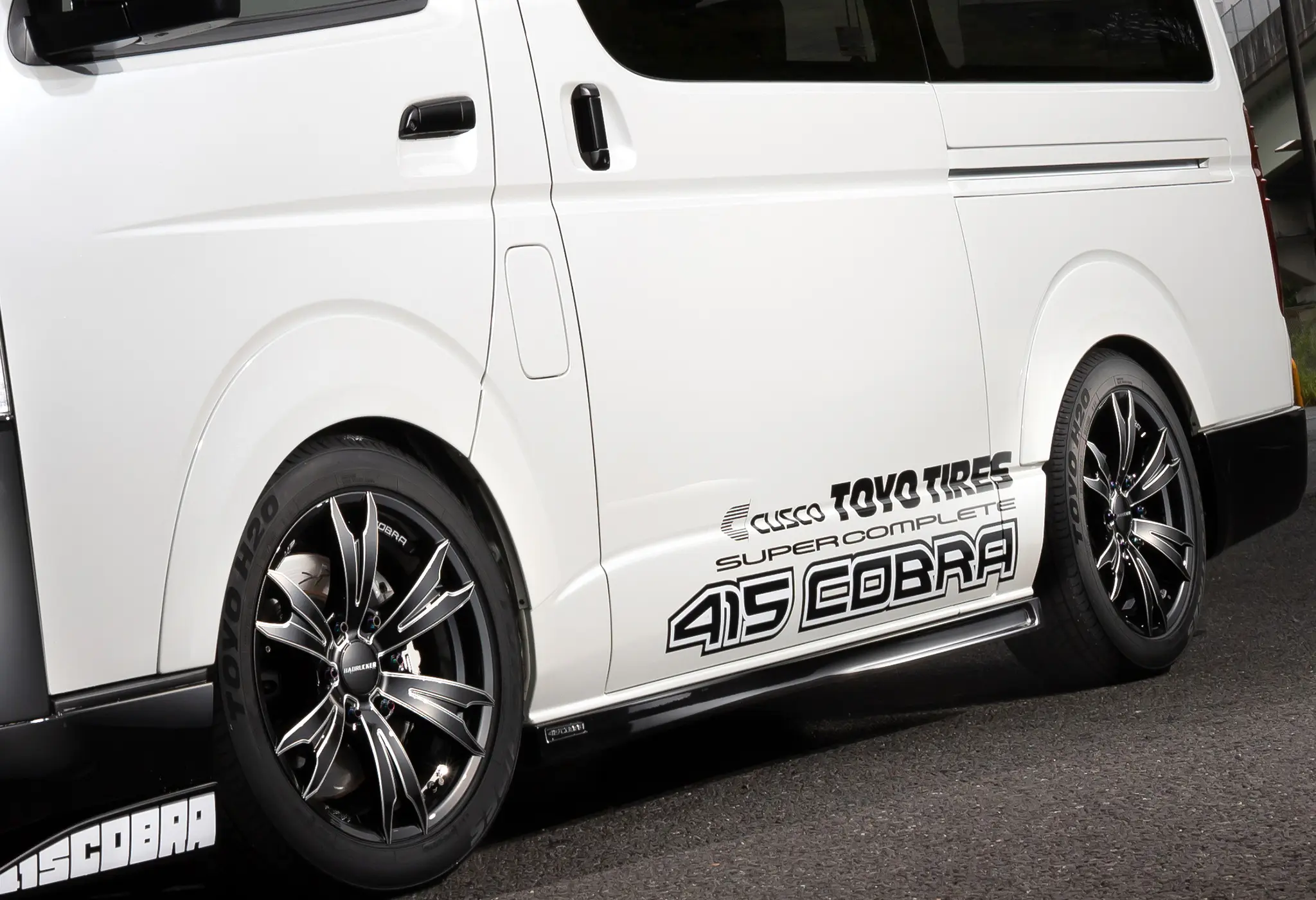 415COBRA Low form 8mm fender trim for HIACE Type 1~6