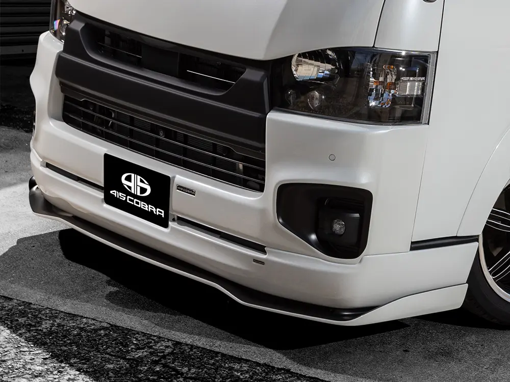 415COBRA Front Floating Lip for HIACE Narrow 4~6 with Clean 3 Front Spoiler