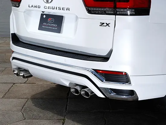 ELFORD Split 4-Piece Oval Muffler Type W for Modellista Landcruiser Diesel 300 ZX