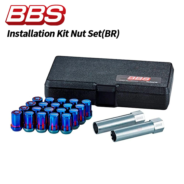 BBS BLUE RAINBOW INSTALLATION KIT NUT SET
