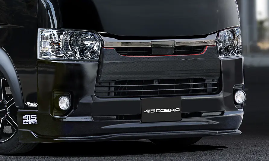 415COBRA Clean Look 3 Type R Front Spoiler for HIACE Narrow 4~6