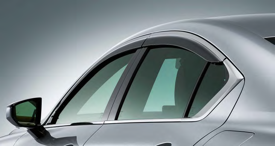 LEXUS Genuine Black Stainless-steel Side Visors for Lexus IS