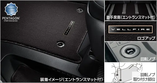 Toyota Genuine Executive Floor Mats for Toyota Vellfire 2023~