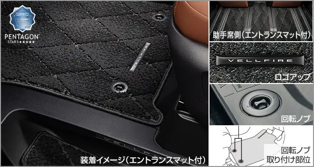 Toyota Genuine Royal Floor Mats for Toyota Vellfire 2023~
