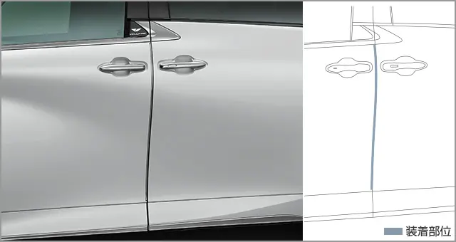 Toyota Genuine Door Edge Protector for Toyota Vellfire 2023~