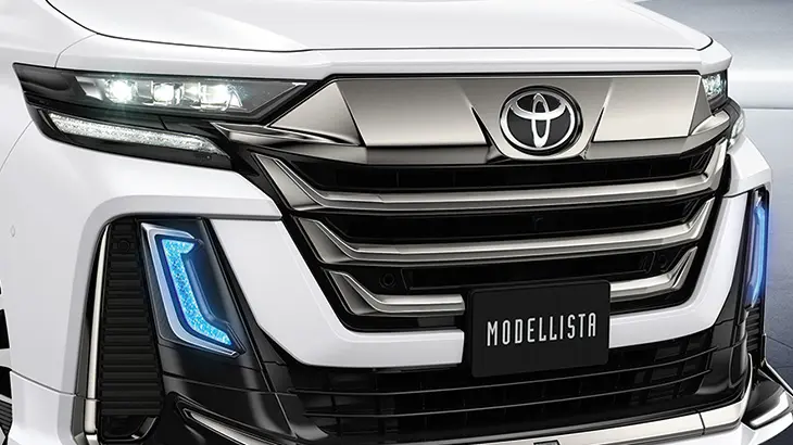 Modellista Smoke Plated Front Grill for Toyota Vellfire 2023~