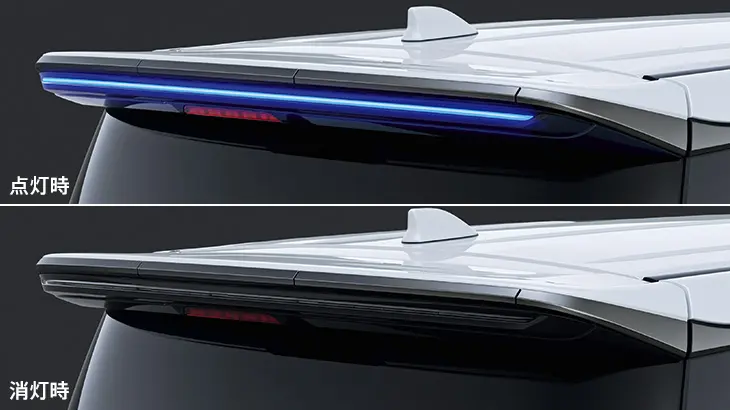Modellista Smoke Plating Illumination Roof Spoiler for Toyota Vellfire 2023~